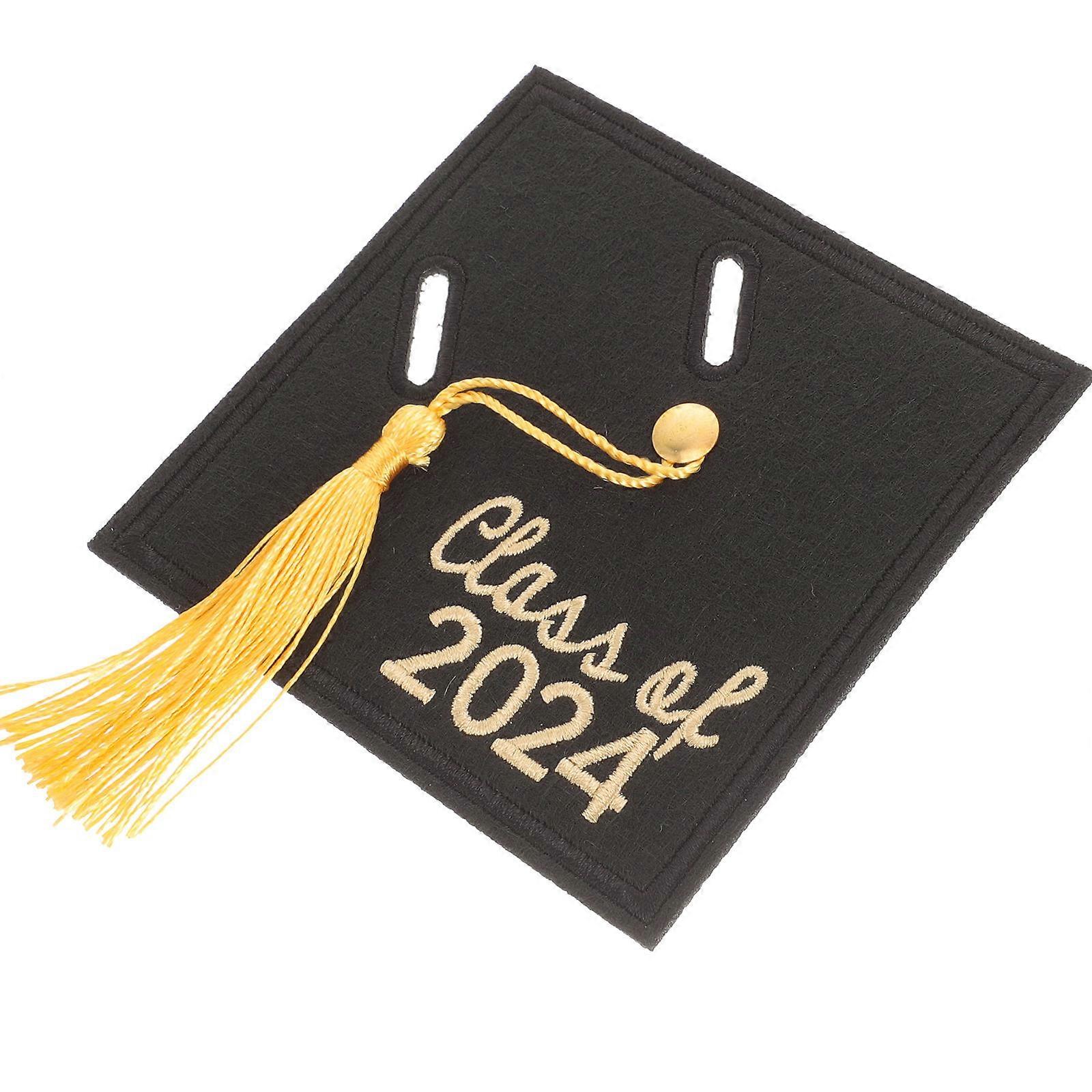 Graduation Ceremony Money Clip Cash Holder Felt Material Rectangular Shape 1Pack