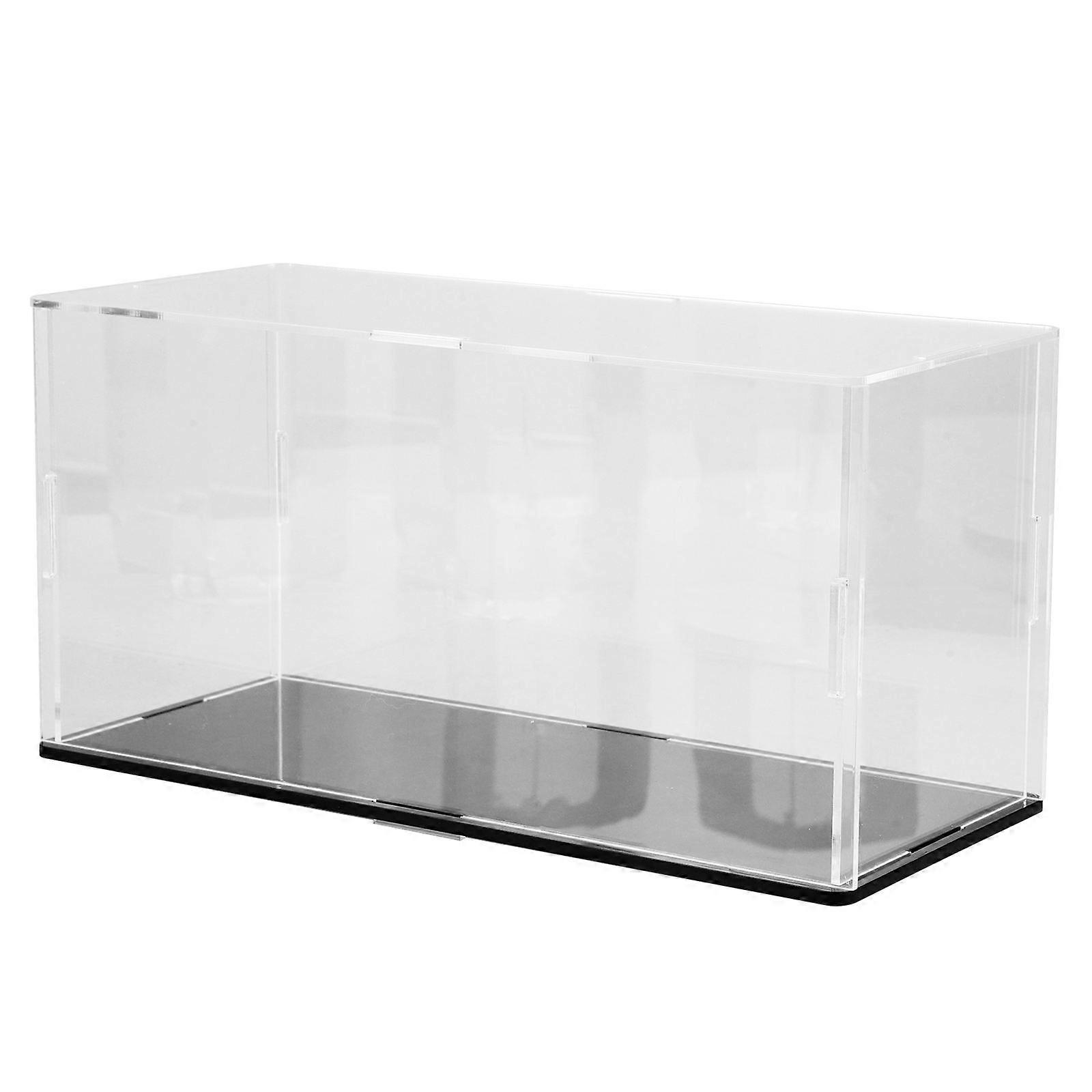 Transparent Dustproof Figurine Display Case Versatile Showcase Storage Box for Collectibles and Figures