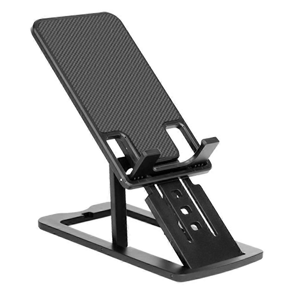 Compact Adjustable Mobile Phone Support For Desk Organization In Black Featuring Anti-Slip Technology 1Pcs