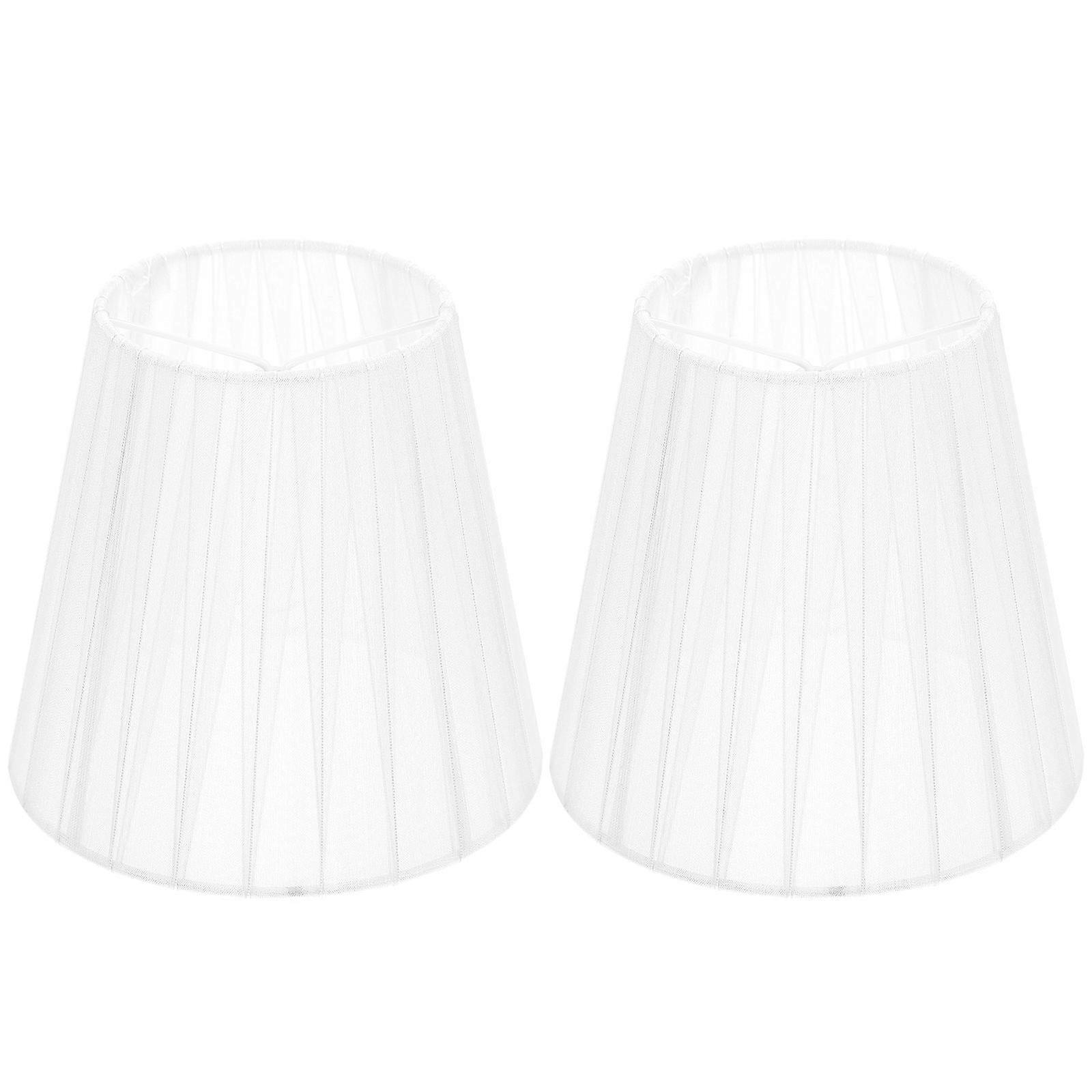 メッシュランプシェード半透明ガーゼクリップ電球ライトカバーシーリングランプ寝室14.00X13.00X9.00CM防塵2個