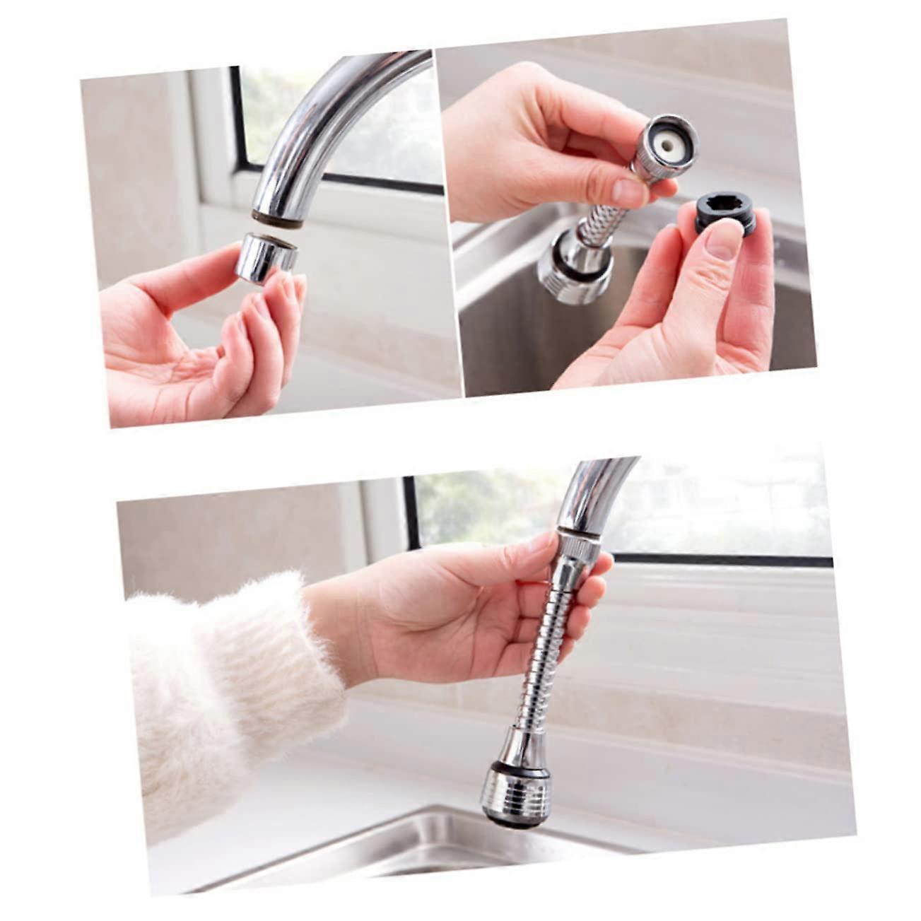Swivelling ABS Tap Filter Aerator for Bathroom, Flexible Water-Saving Spray Attachment for Clean Drinking and Cooking Water