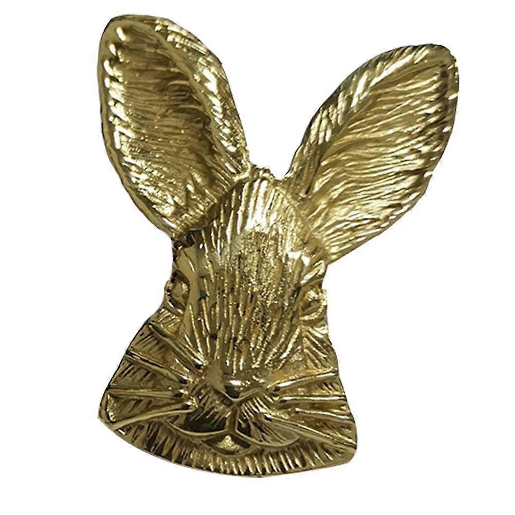 1Pc Household Drawer Handle Decorative Knob Rabbit Shaped Door Handle (Golden)