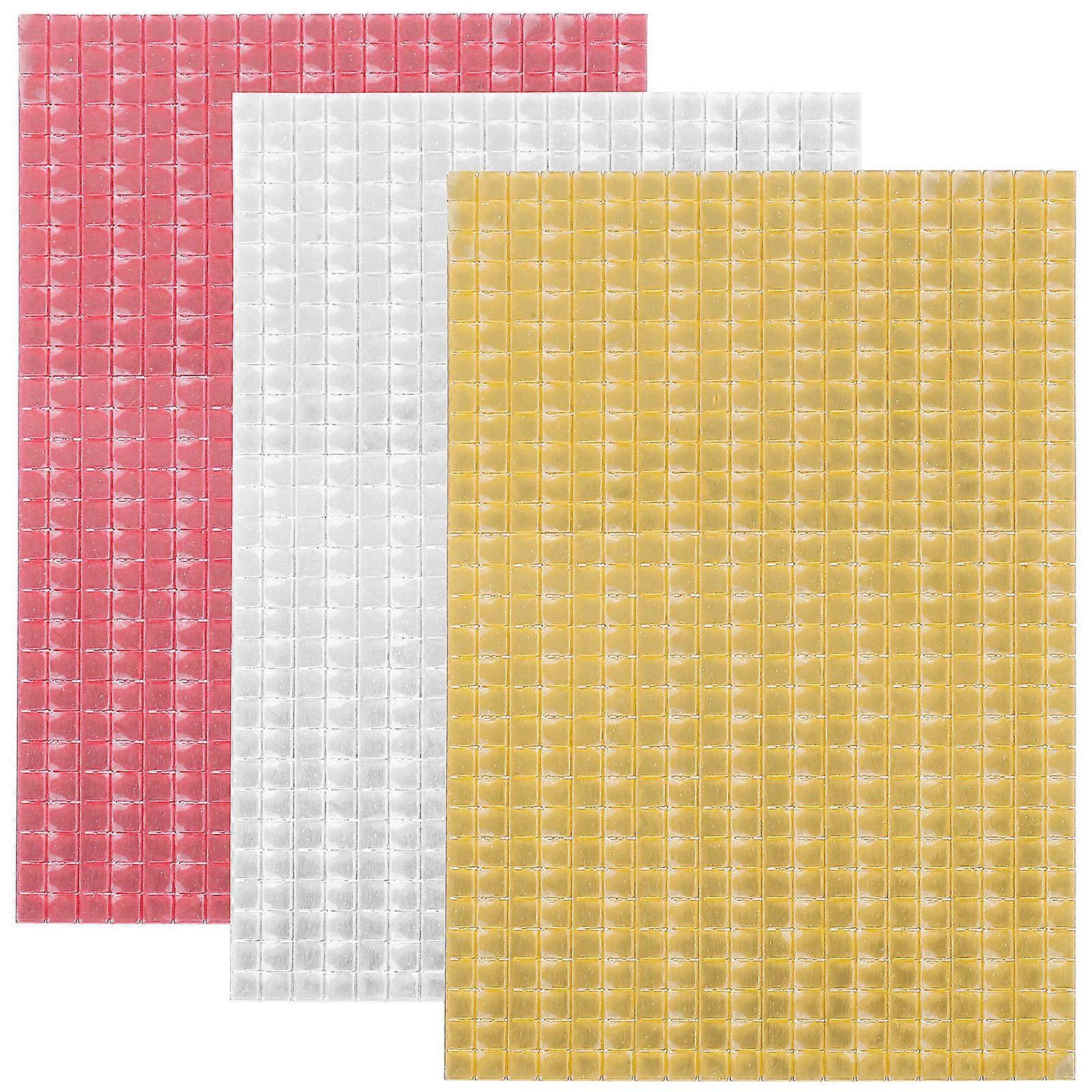 Reflective Mirror Mosaic Tiles Stickers Self Adhesive Decorative Sheets for DIY Crafts, Home Decoration, and Creative Projects