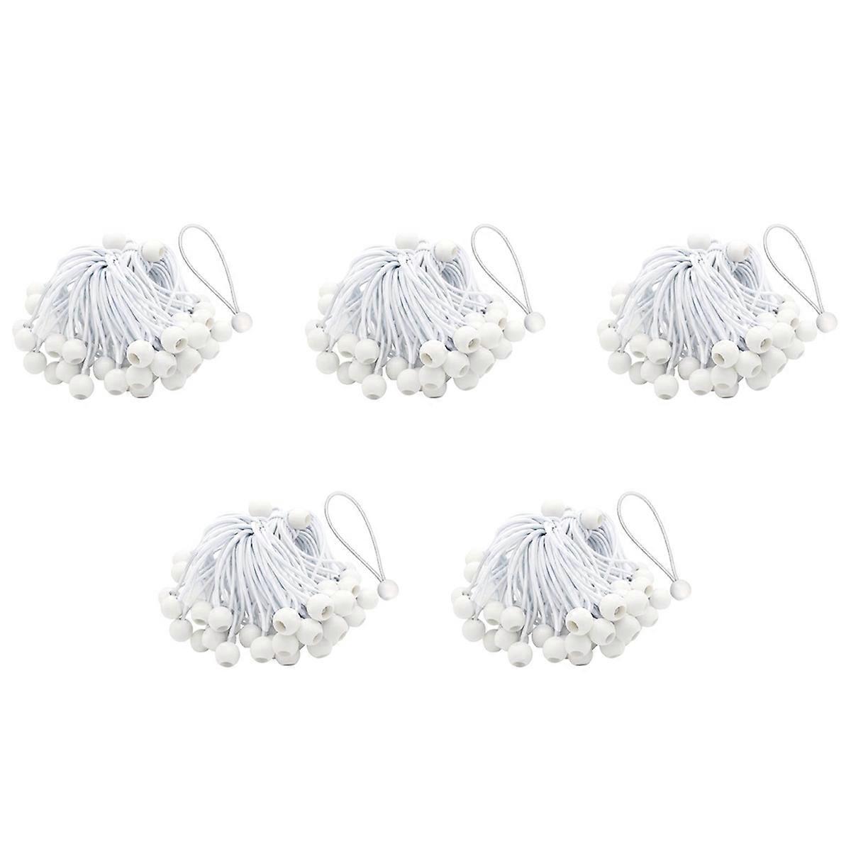 50 Pcs Bungee Cord with Balls Elastic Ties Bungee Toggles Ties for Marquees,Tents Banners,Flag Poles
