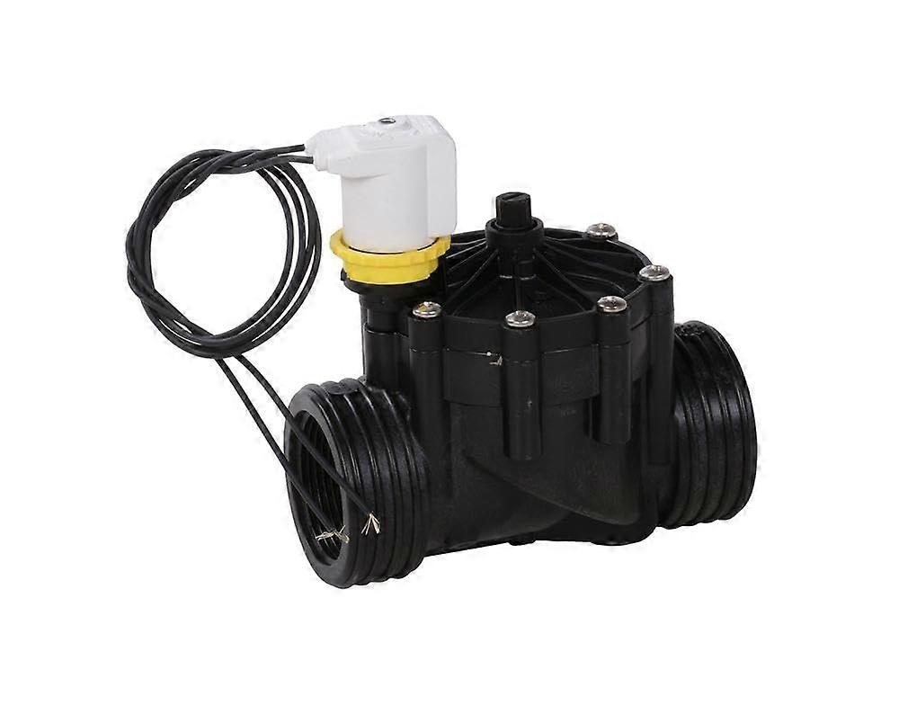 Electric Solenoid Valve 1 1/2 Inch Internal Thread 24 VAC with Flow Control Black