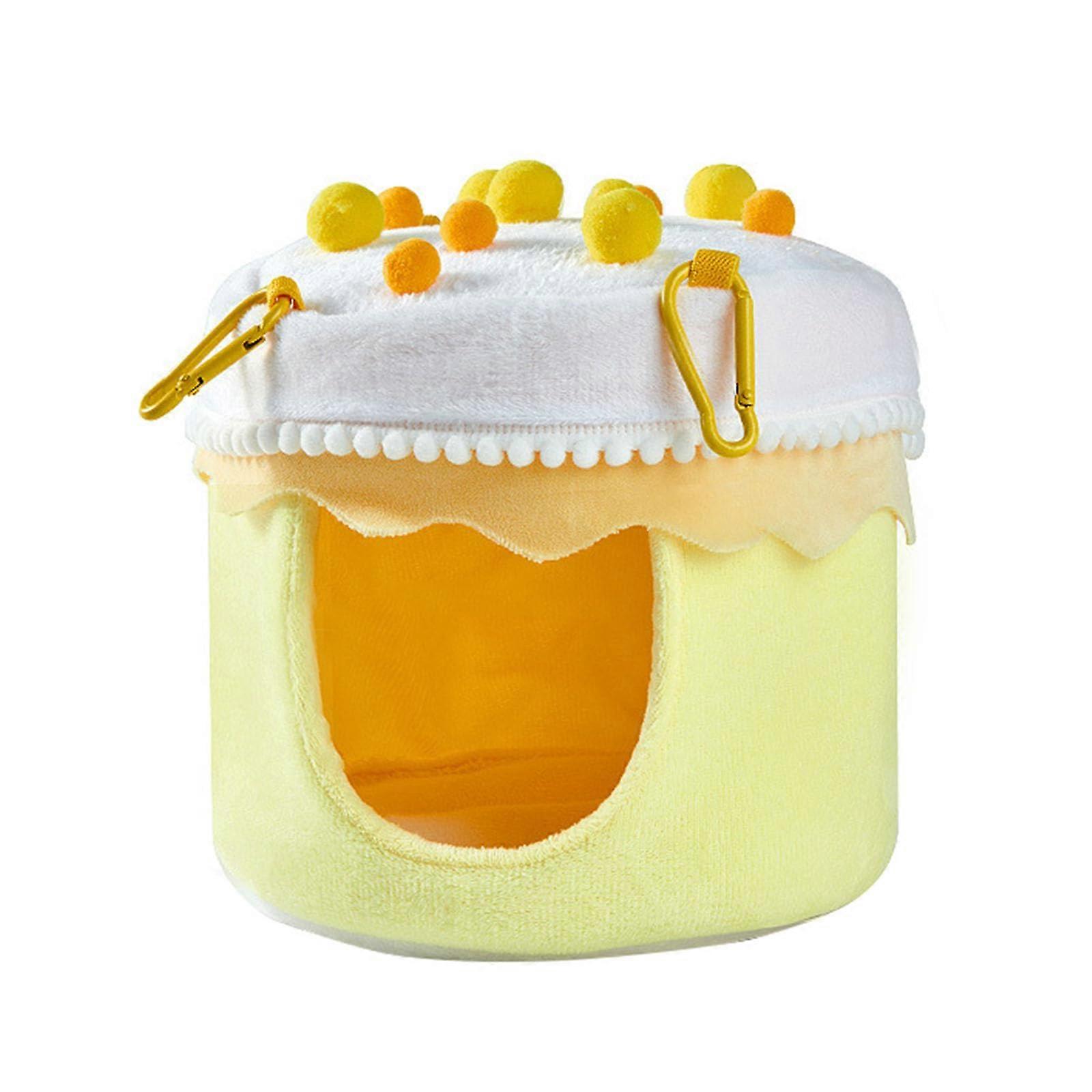 Plush Hammock for Parrots, Warm Plush Bird Nest for Autumn and Winter, Small Animal Cage Hanging Bed for Budgies