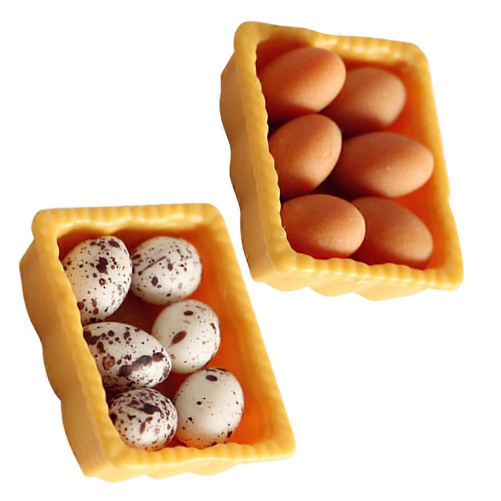 Creative Miniature Egg Set, Sturdy Egg Models Ideal for Crafting and Decorating