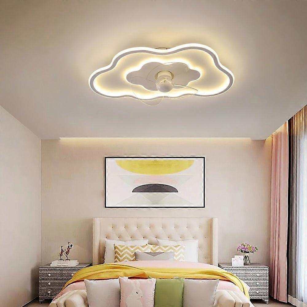 Cloud-Shaped Ceiling Mount LED Fan Light
