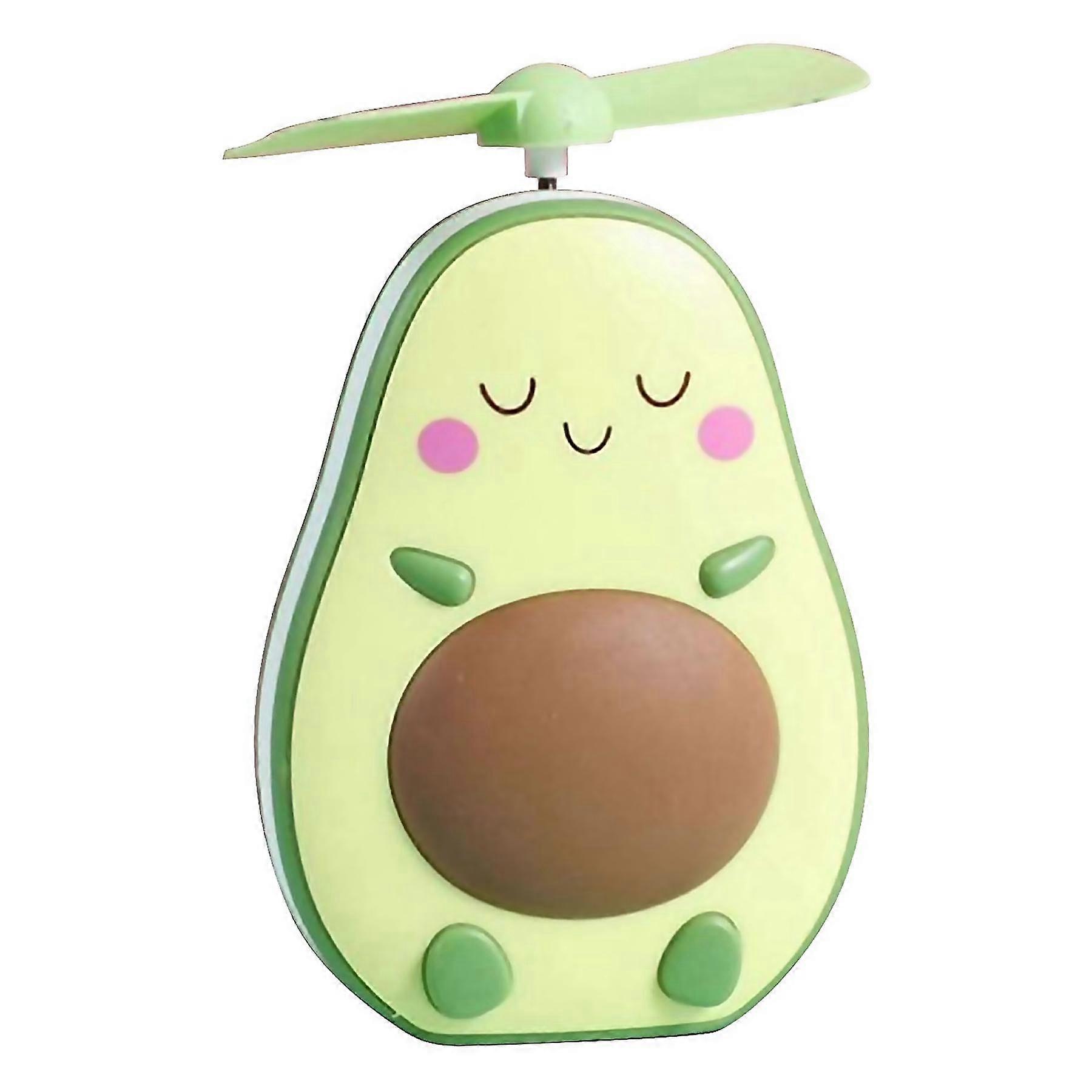 For Avocado Shaped Practical Portable Usb Charging Handheld Fanbrown