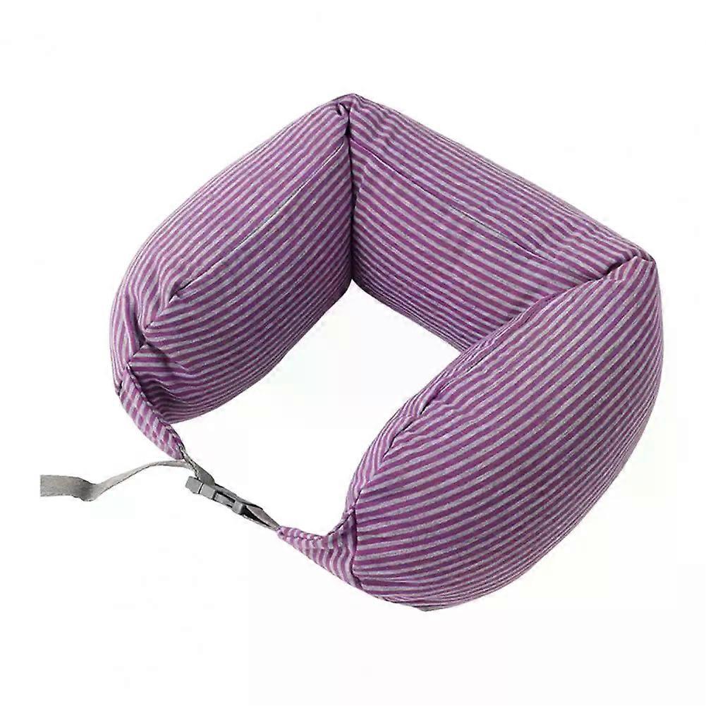 Neck Support Travel Pillow with Hidden Zipper Super Soft Neck Cushion Breathable Adjustable U-shaped Travel Neck Pillow