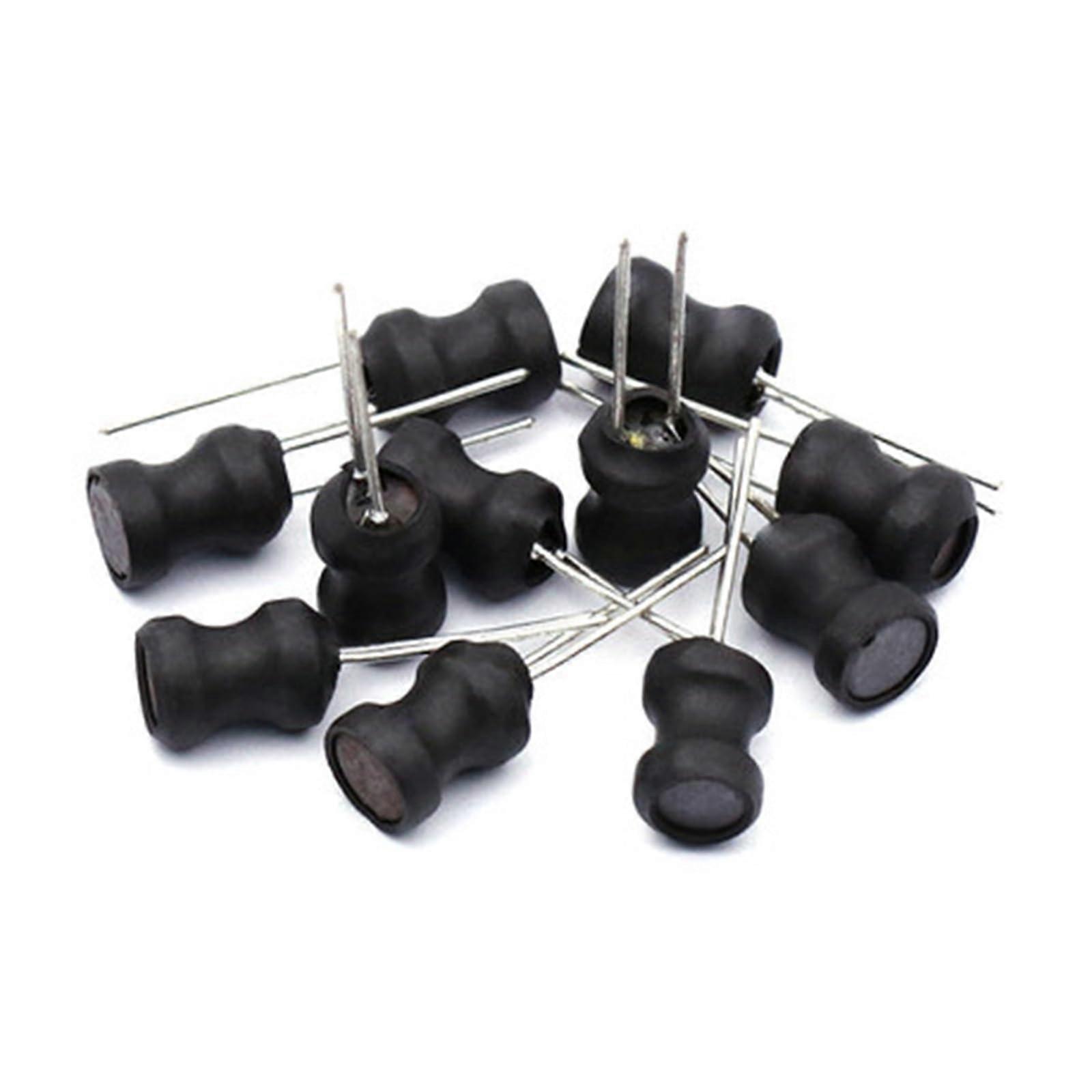 Power Inductor DIP 8x10mm, 2-Pin, 10 Pcs, Multivalue Inductors, 2.2uH 4.7uH 10uH 22uH 100uH 330uH 470uH 1mH 2.2mH