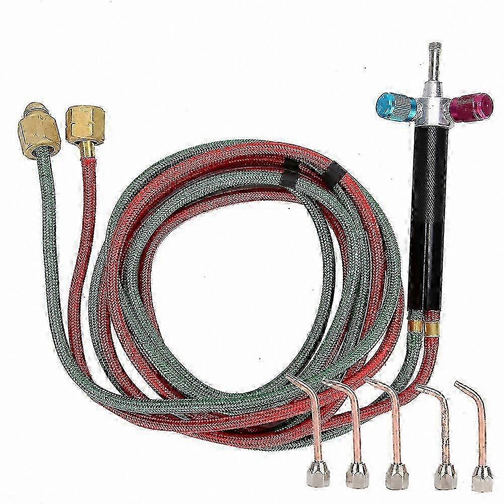 Replaceable Tip Welding Tool for Jewelry and Metal Work with 5 Nozzles