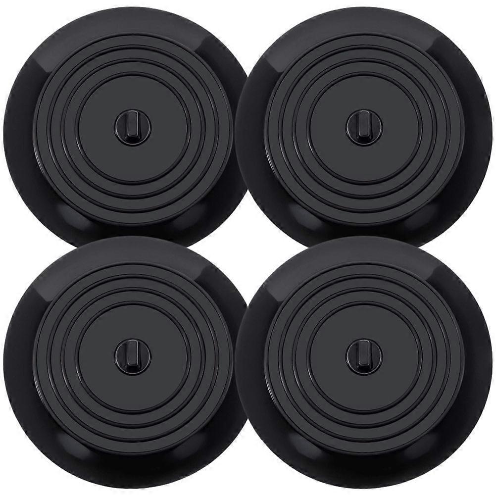 Shower Drain Cover 4 Pcs Effective Odor Blocking Designed For Bathroom Use 15X15cm Round Shape