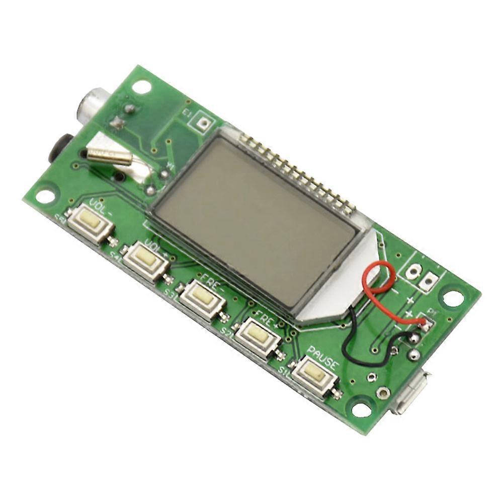 Stereo FM Transmission Microphone Transmitter Module Board For Short Range Communication Digital Wireless Microphone 1Pcs