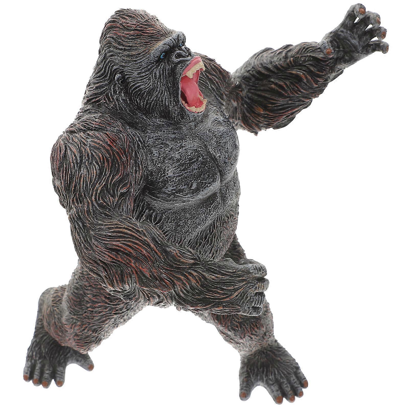 Chimpanzee Figurines Model Simulation Wildlife Theme Party Suitable For Educational Use 17X16X13CM 1Pack