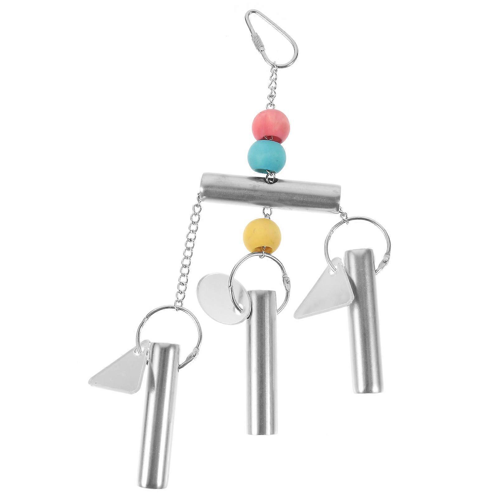 Bird Bell Toys Round Hanging Accessory For Parrot Playing And Entertainment 1 Set