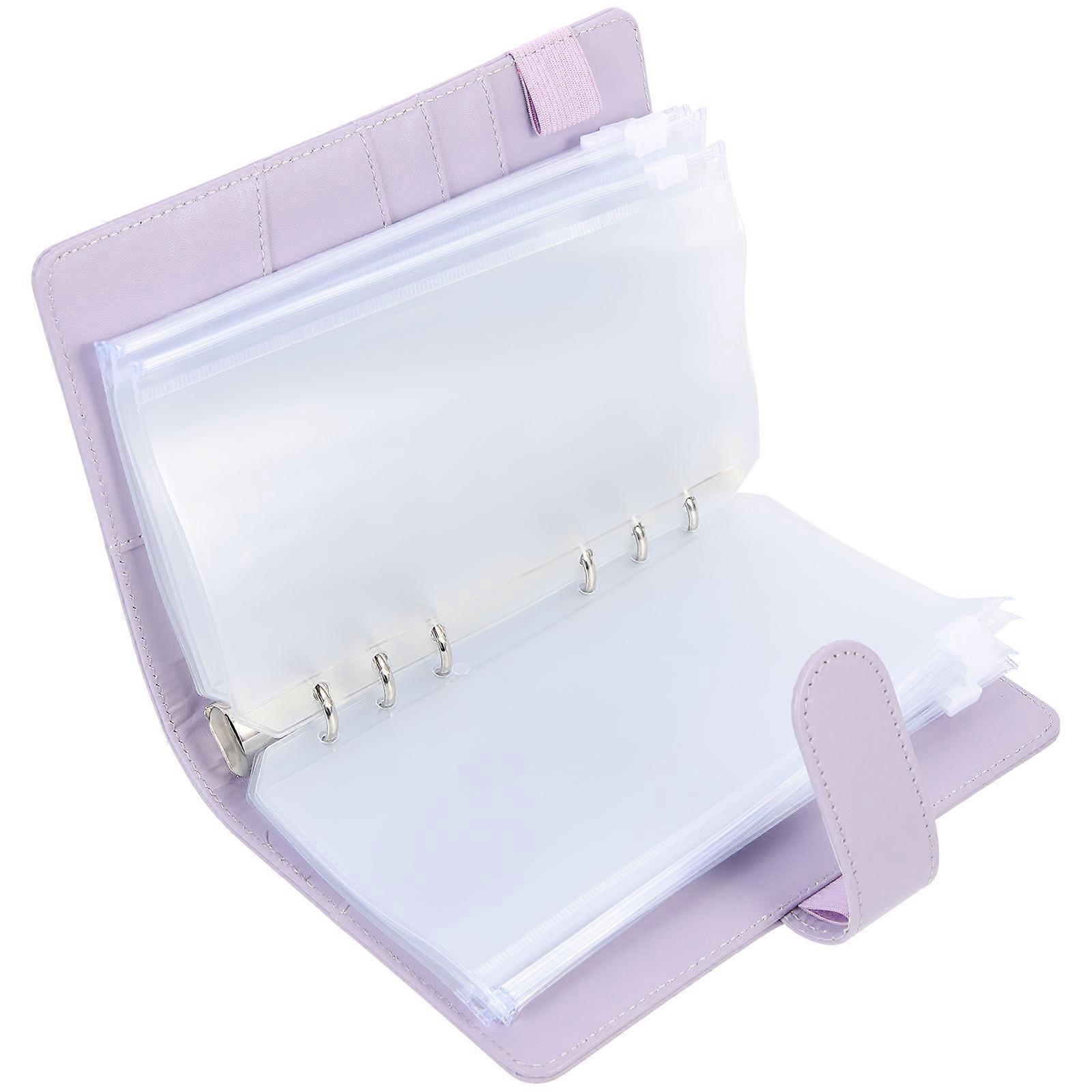 Purple Household Money Binder With Versatile Storage Function For Home Office Travel 1Set