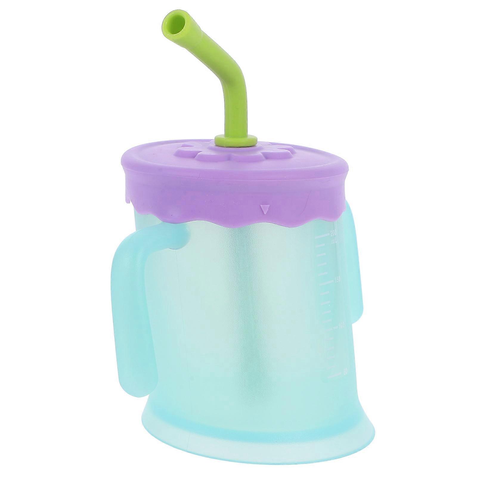 Drinking Cup with Double Handles and Straw for Sippy Training – Durable, Practical for Everyday Use and Girls