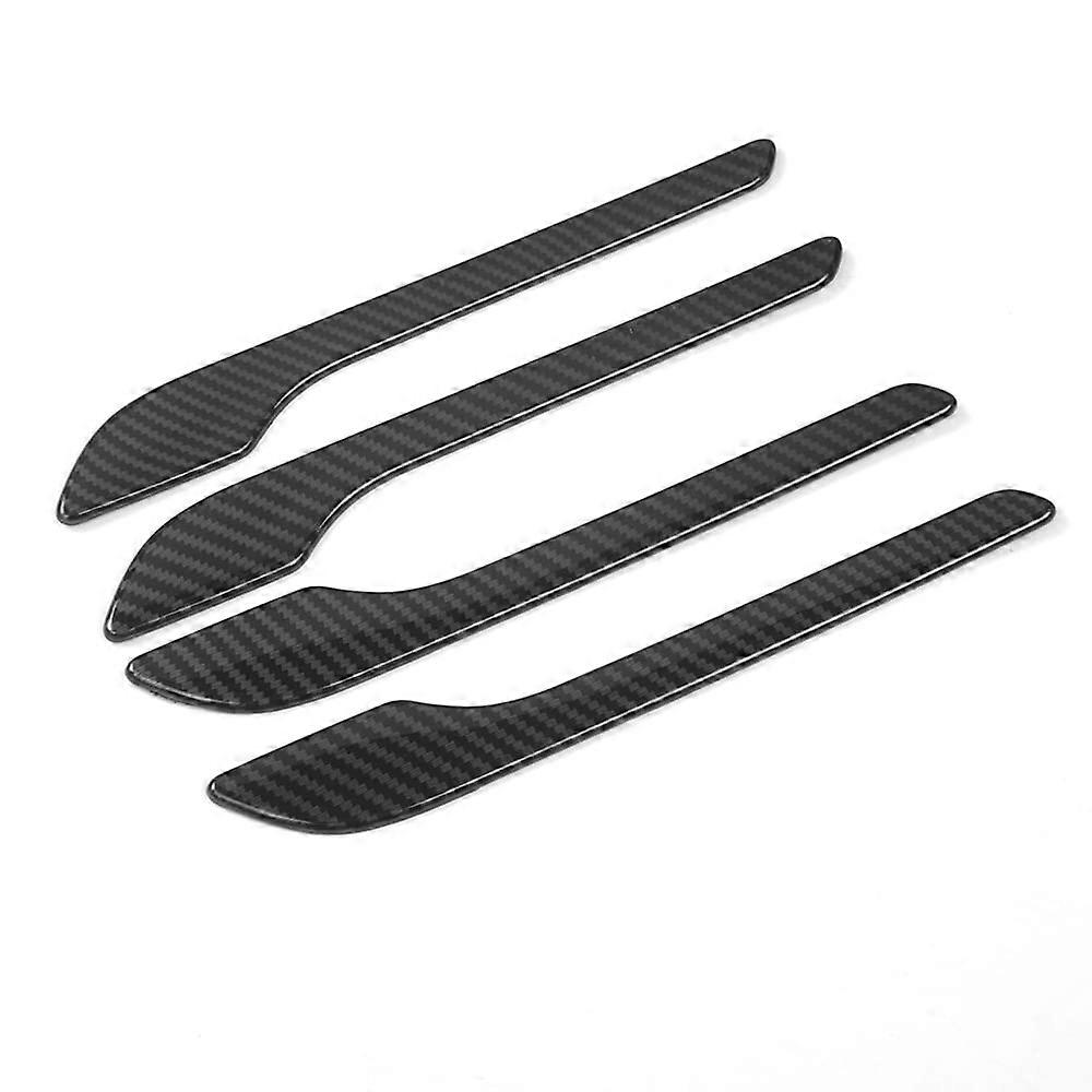 Carbon Fiber Door Handle Covers Set of 4 for Tesla Model 3 Y 2017-2021 ABS Protector Trim