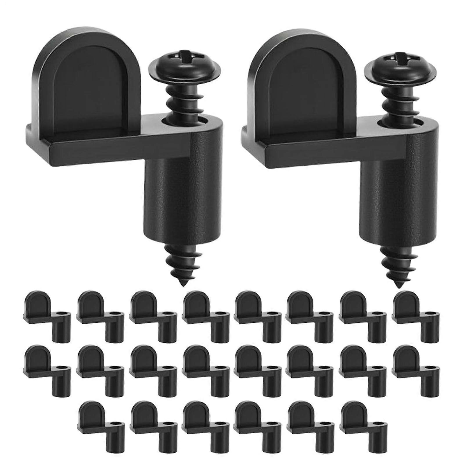 Fenstergitter Clip 24 Stück Nylon Sturmfenster Befestigungselemente Wetterfest Passend für Fensterschutz Systeme