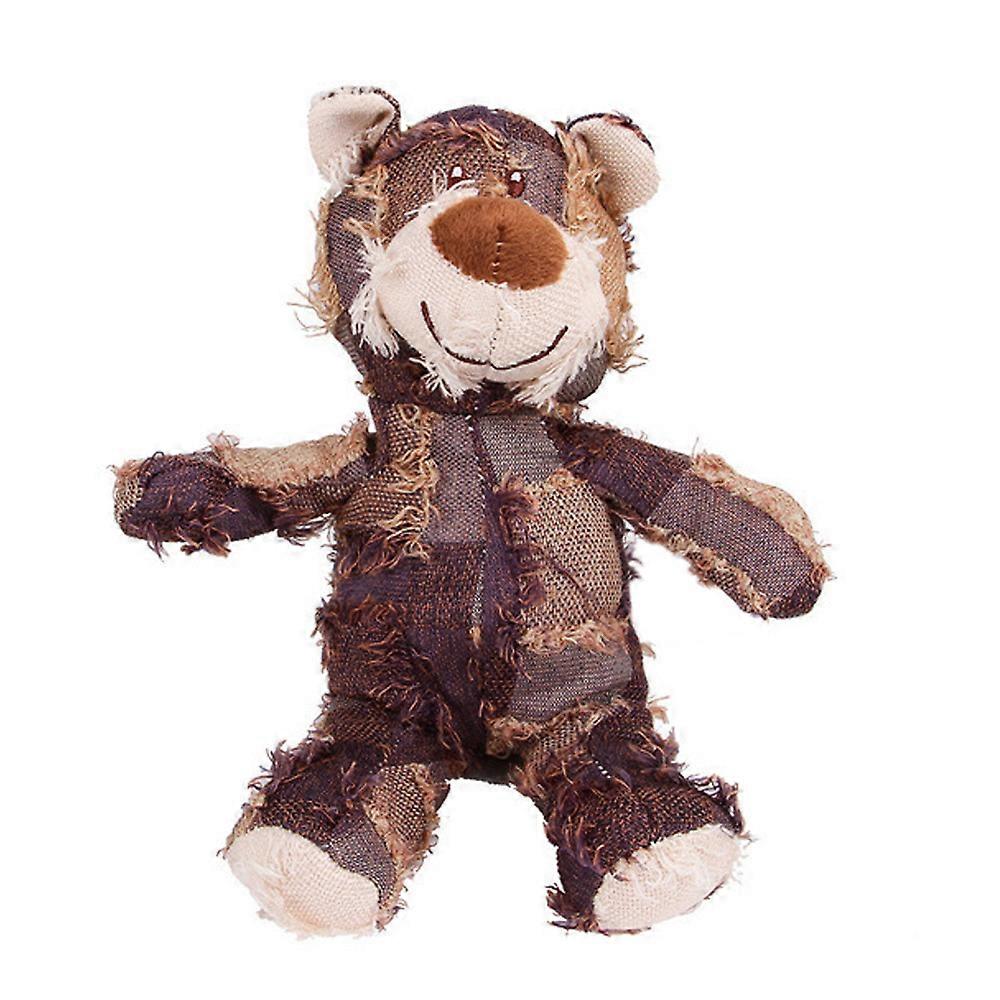 Indestructible Robust Bear Dog Toy Resistant Squeaky Dog Toys