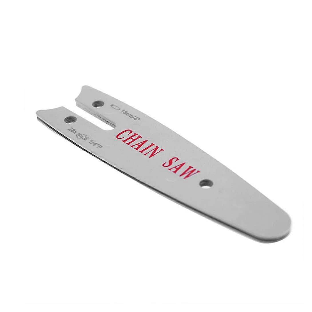 Guide Bar 13 Cm / 5 In, Guide Plate Replacement Parts Kit For Electric Chainsaws, Silver, Manual Included