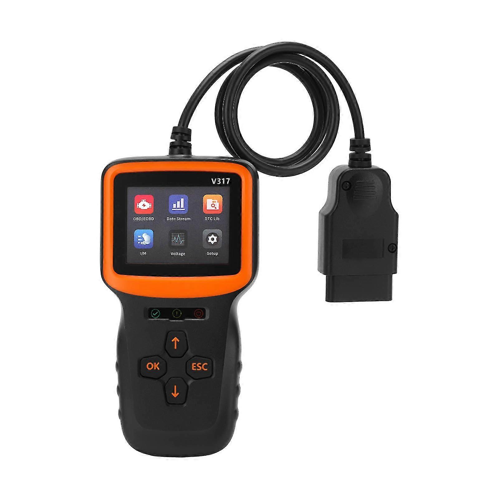 V317 V1.5 OBD2 Scanner DC9?16V ABS Screen Display Fault Code Reader Analyzer Tool for Vehicles SZRH A-V