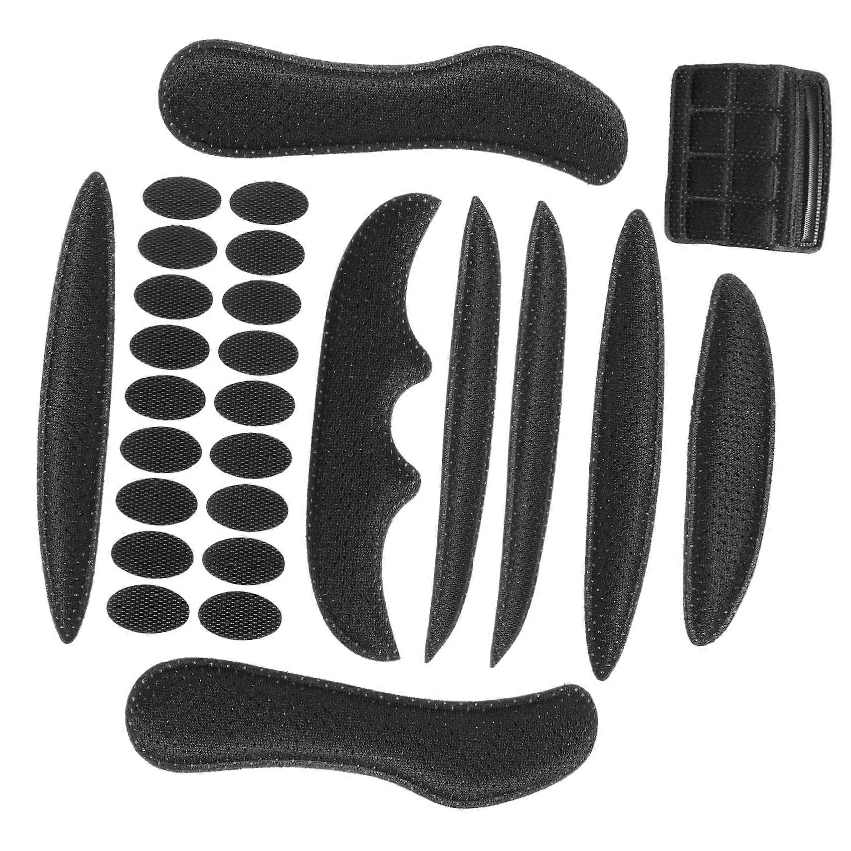 Helmet Sponge Pads 1 Set Bicycle And Riding Helmets, Breathable Damping Padding With Adhesive Dots Easy Install/Removal