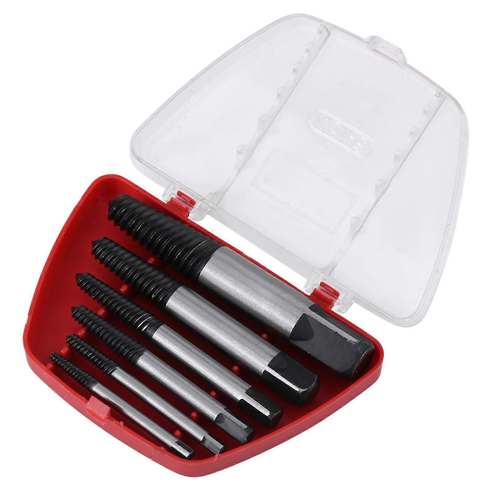 Damaged screw 6piece practical HSS set for removing bolt extractors for damaged screws