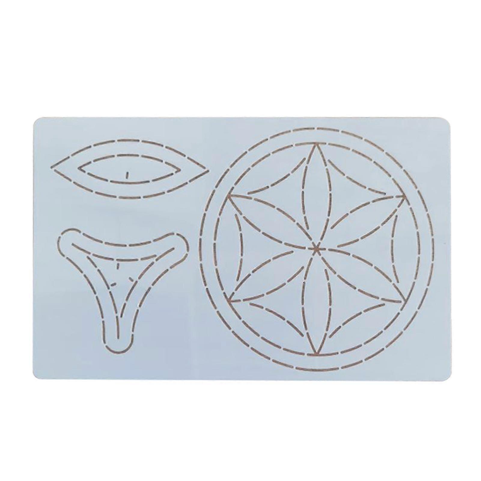Flexible Patchworks Template Embroidery Patchworks Sewing Craft Templates for DIY Crafting Art