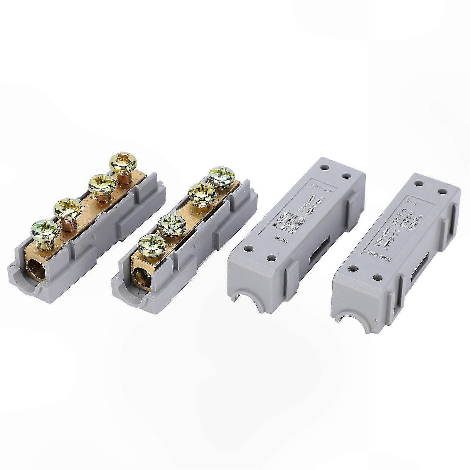 2-Pack Terminal Block Wire Connectors for Industrial Equipment, Quick Snap Design
