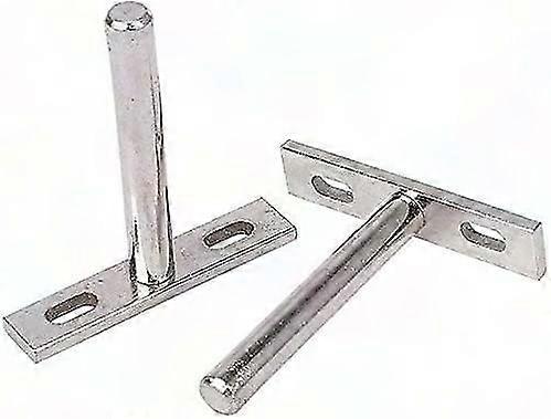 6Pcs 10mm Invisible Floating Shelf Brackets - Hidden Metal Wall Mounts for DIY Shelves