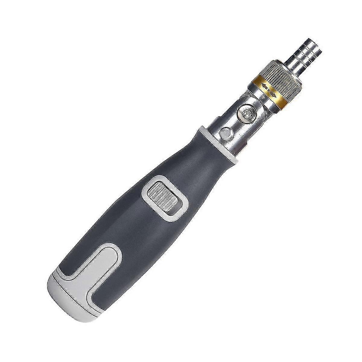 10-in-1 Gray Multi-Angle Screwdriver Set with Bidirectional Ratchet & Special-Shaped Tips