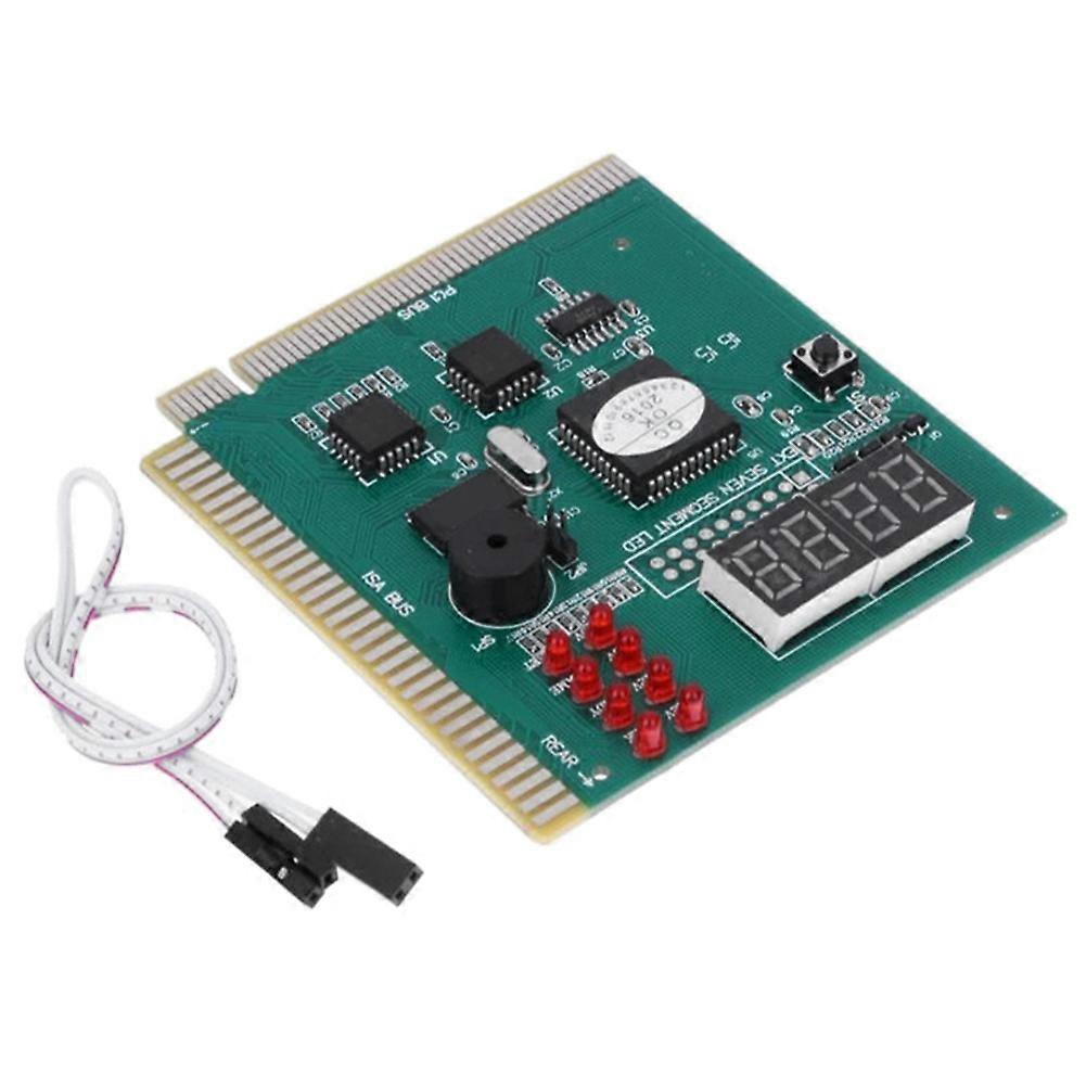 4 Digit PC Analyzer Diagnostic Post Card Motherboard Tester for ISA PCI Bus Mainboard Computer Motherboard Fault Display
