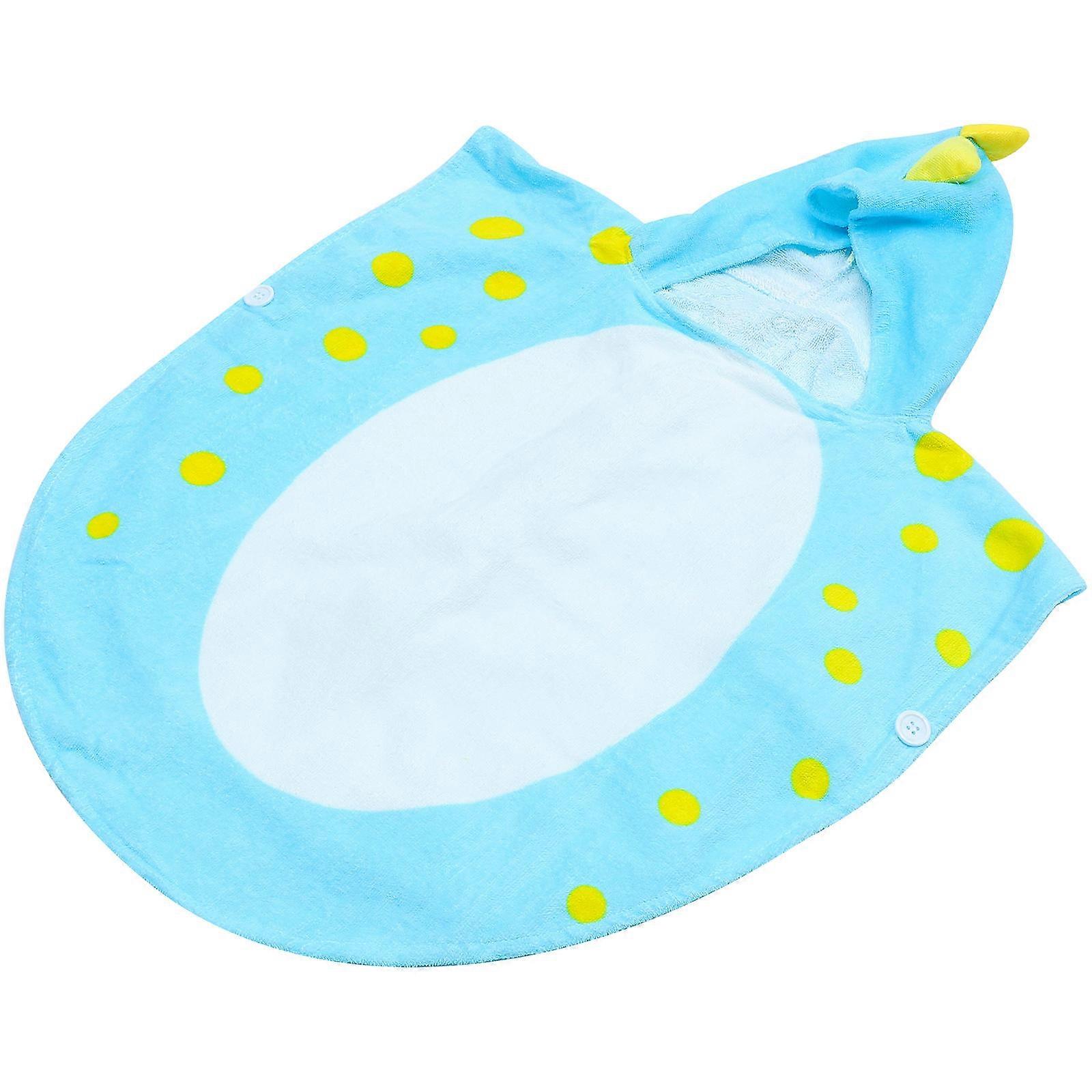 Adorable Dinosaur Design Super Absorbent Hooded Bath Towel Soft Material for Newborns