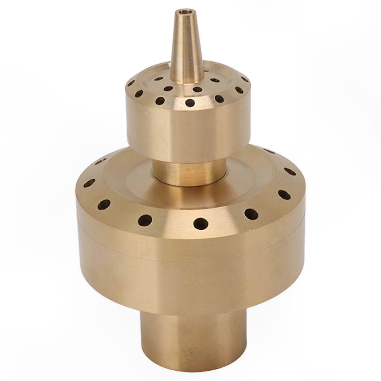 Dual Column Copper Fountain Nozzle for Garden Water Features G1.5 Inch Connection