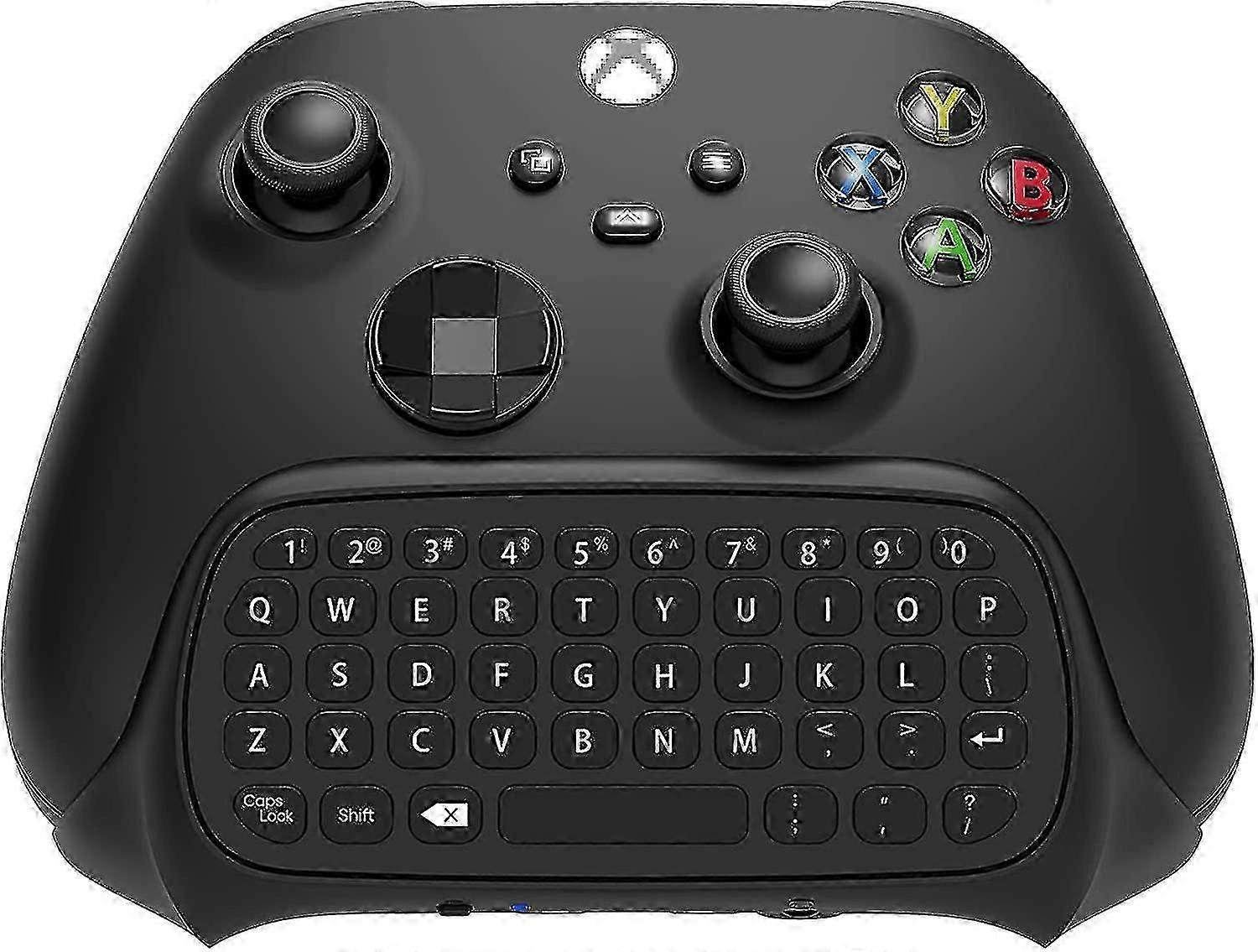 Clavier pour Xbox Series X / s Controller, pour Xbox One / s / manette de jeu, 2.4ghz Mini Qwerty Controller Clavier Chatpad de jeu avec audio / casque J