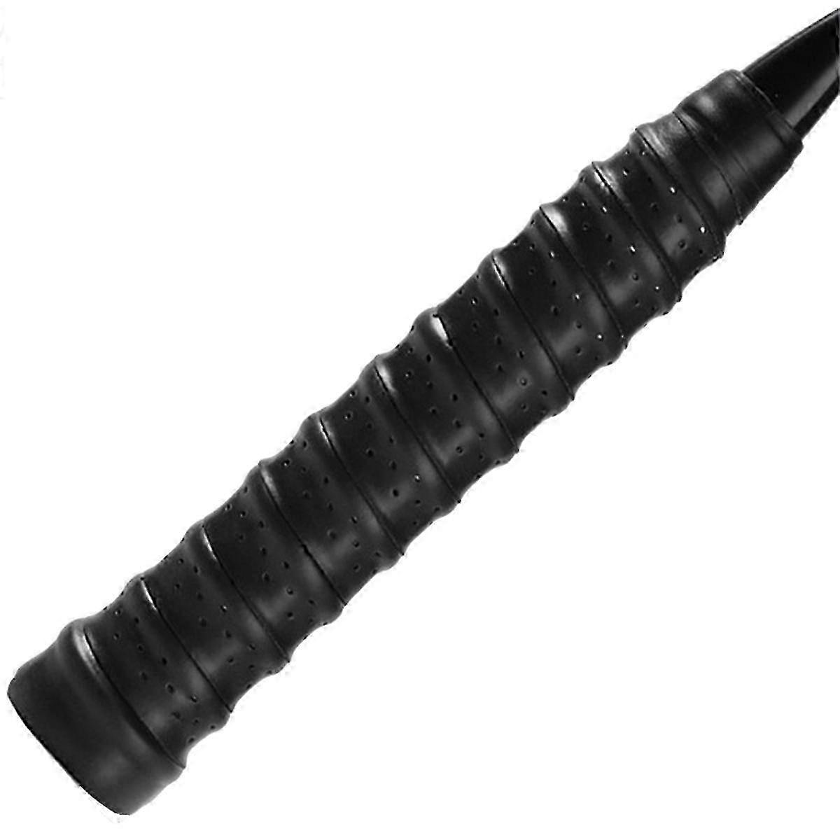 Thickened Badminton Sweat-Absorbent Belt, Perforated Non-Slip Breathable Keel Hand Grip Black