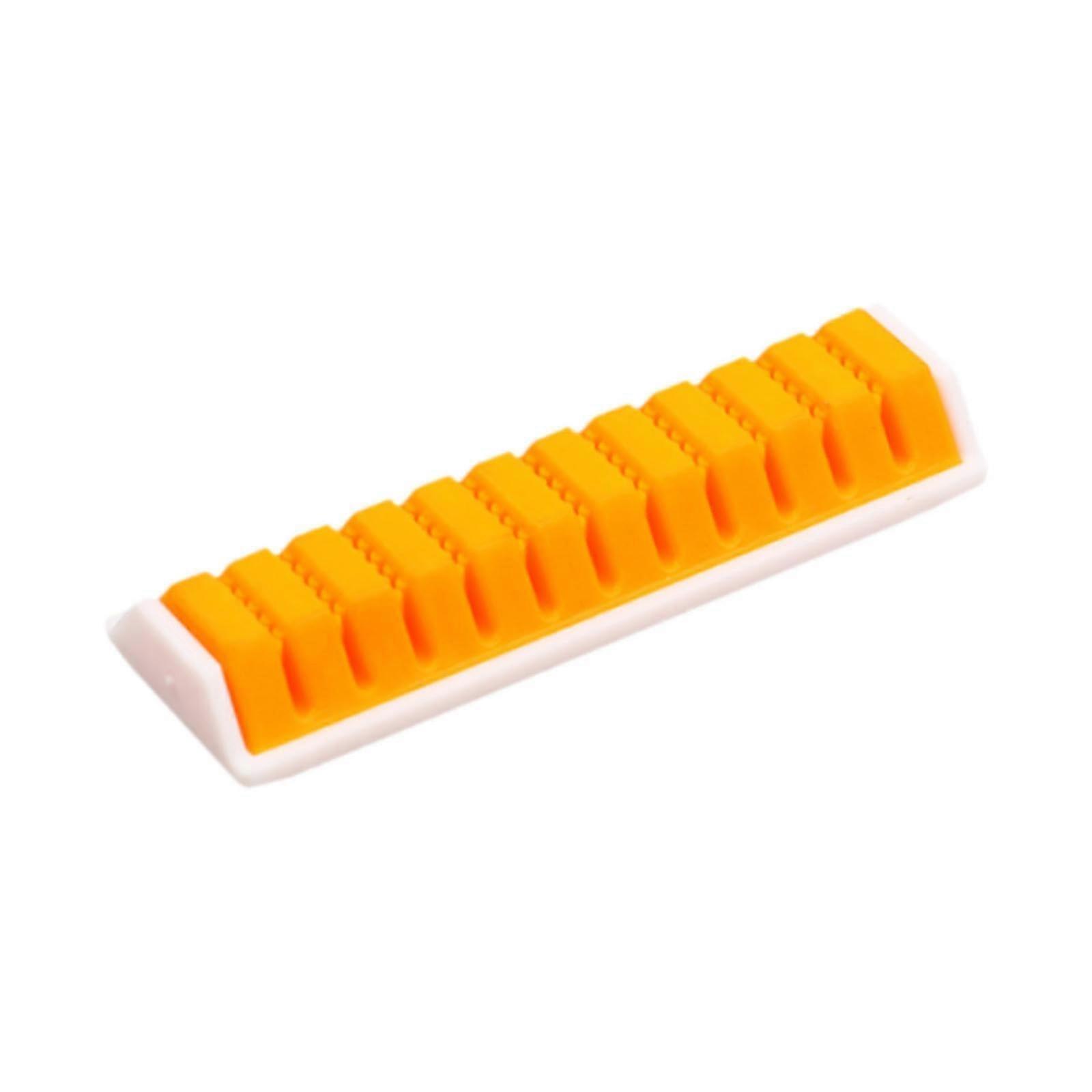 Fishing Supplies Holder 11-Slot Fly Hook Organizer For Fly Hooks Orange