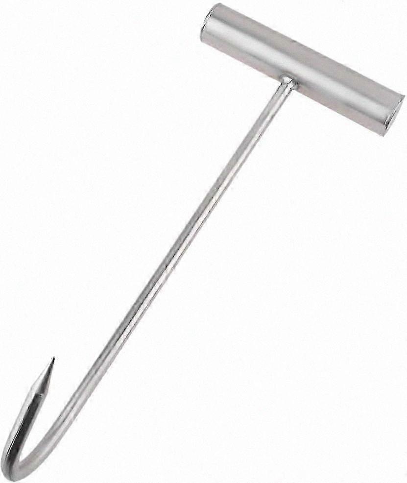 Durable T-Shaped Meat Hook with Galvanized Finish for Butcher and Grocery Use