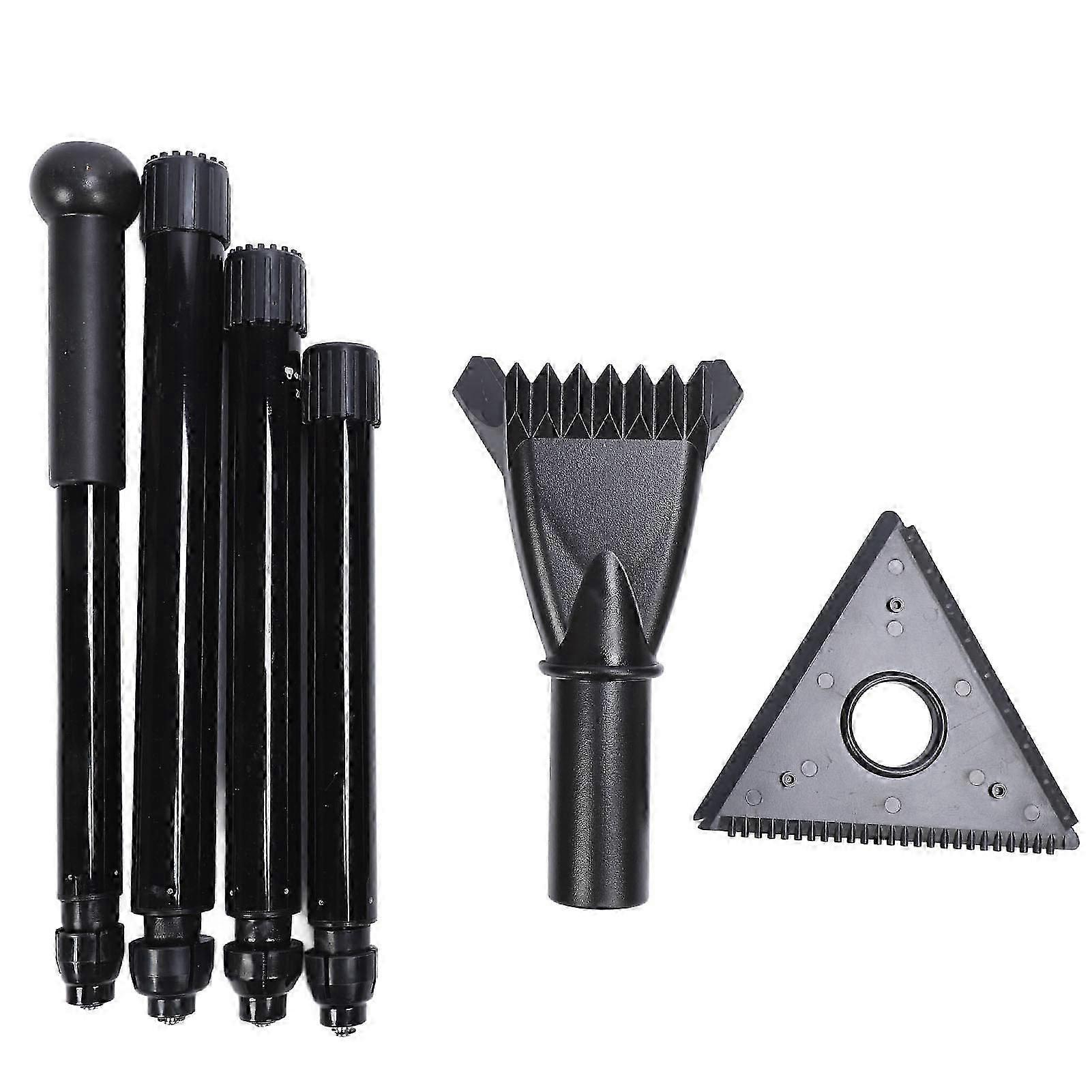 車の除雪ツールアルミニウム合金伸縮ロッド人間工学に基づいた省力化車両トラック除雪クリーナー三角アイスショベルヘッド