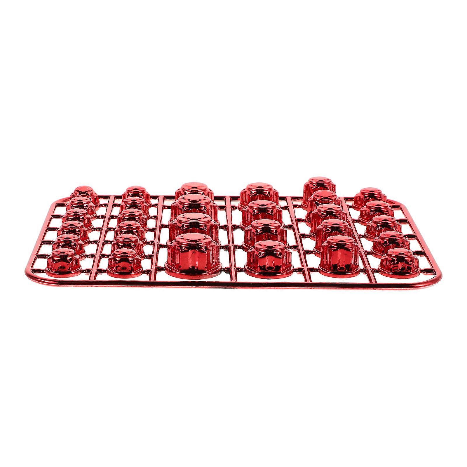 Motorcycle Fairing Bolt Kit for Motorcycle Maintenance Abs Red Decorative Protective 1Set