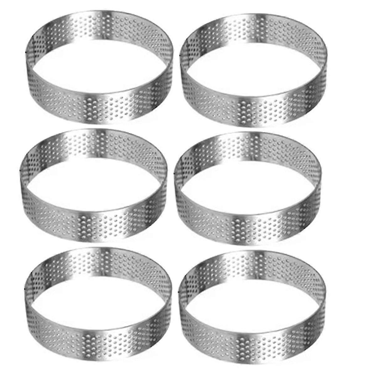 Runde Quiche-Ringe mit Löchern für perfekte Teigränder