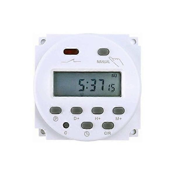 Electronic Timer DC12V 16A 17 Programs - Programmable LCD Display