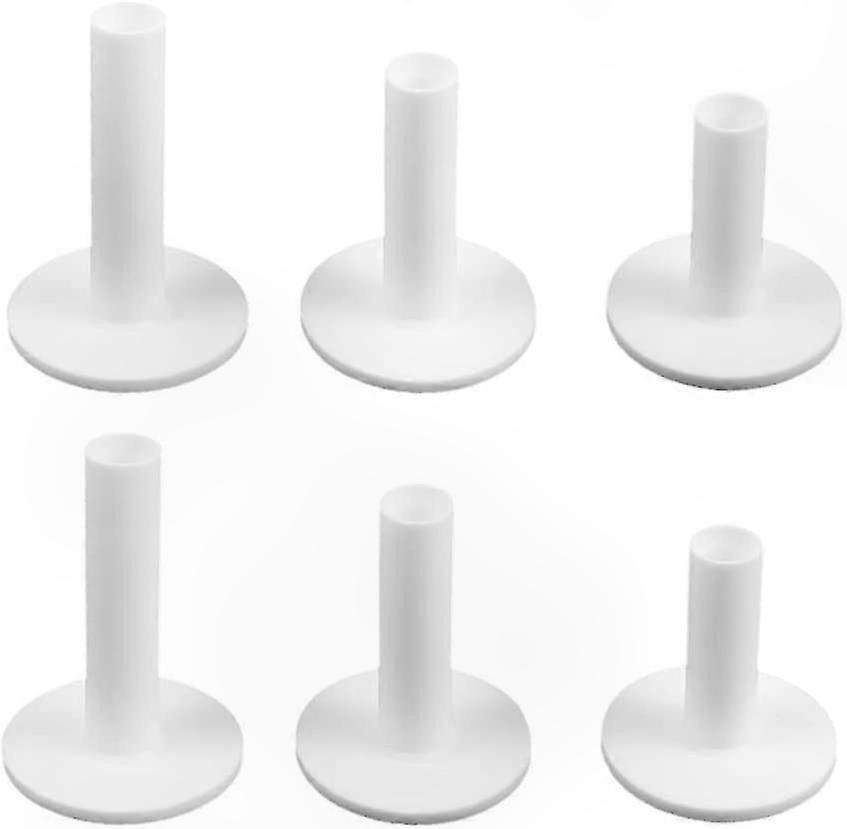 Golf Practice Tee Set, 6-Pack Magnetic and Rubber Tees for Range and Mat Use