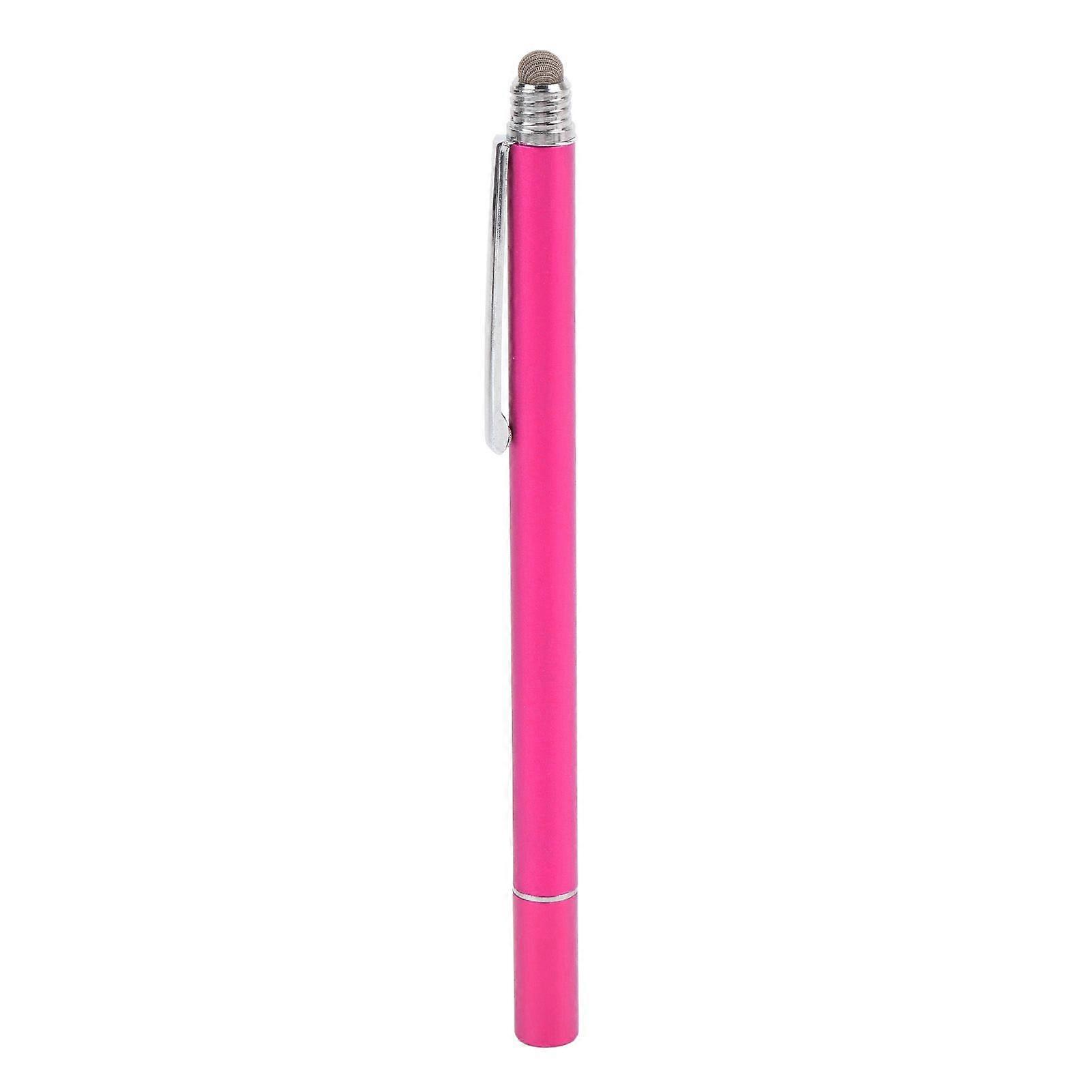 2 in 1 Stylus Pen High Sensitivity Double End Capacitive Stylus Pen with Two Tips for Touch Screen Calendar Digital Calendar Rose Red