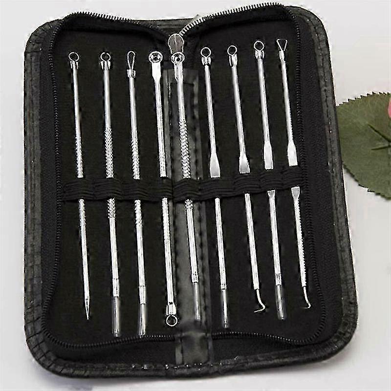 Pimple Popper Tool Blackhead Remover Kit 9 Pcs Extractor Comedone A...