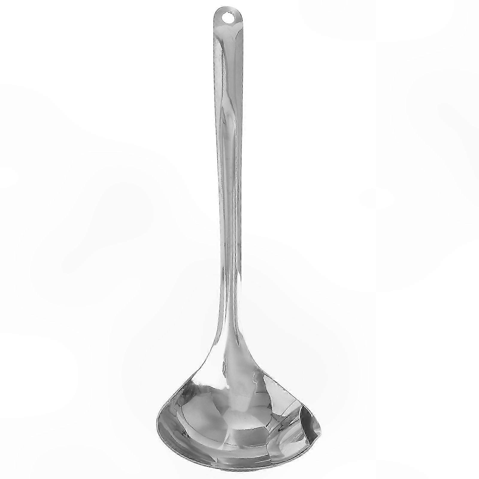 Stainless Steel Soup Ladle with Oil Filter & Colander Function