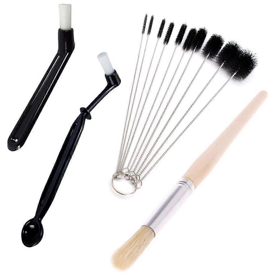 Coffee Cleaning Brush,4 Pieces Coffee Tea Bean Grounds Cleaner Tool Set for Grinder Espresso Machin