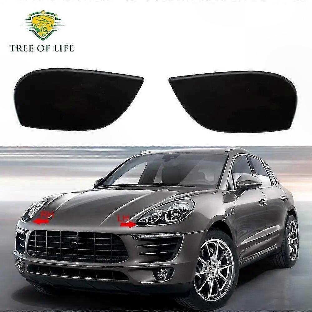 Front Bumper Headlight Washer Nozzle with Cover Cap for 2014-2019 Models Left Right